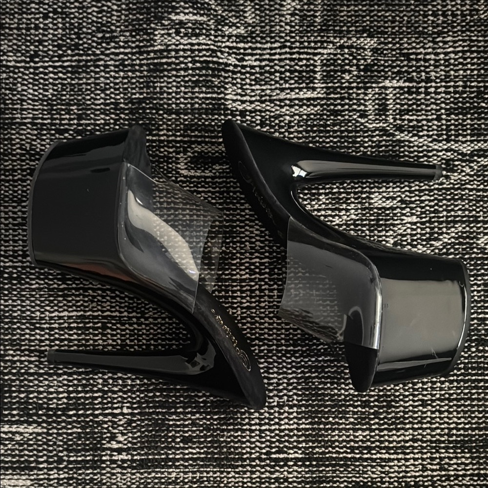 Pleaser Black Glossy Heels